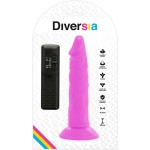 DIVERSIA - DILDO VIBRANTE FLESSIBILE 23 CM - VIOLA